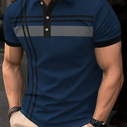 Men's Digital Print Polo Shirt