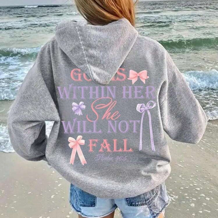 Women's Oversized Butterfly Letter Knit Sweater