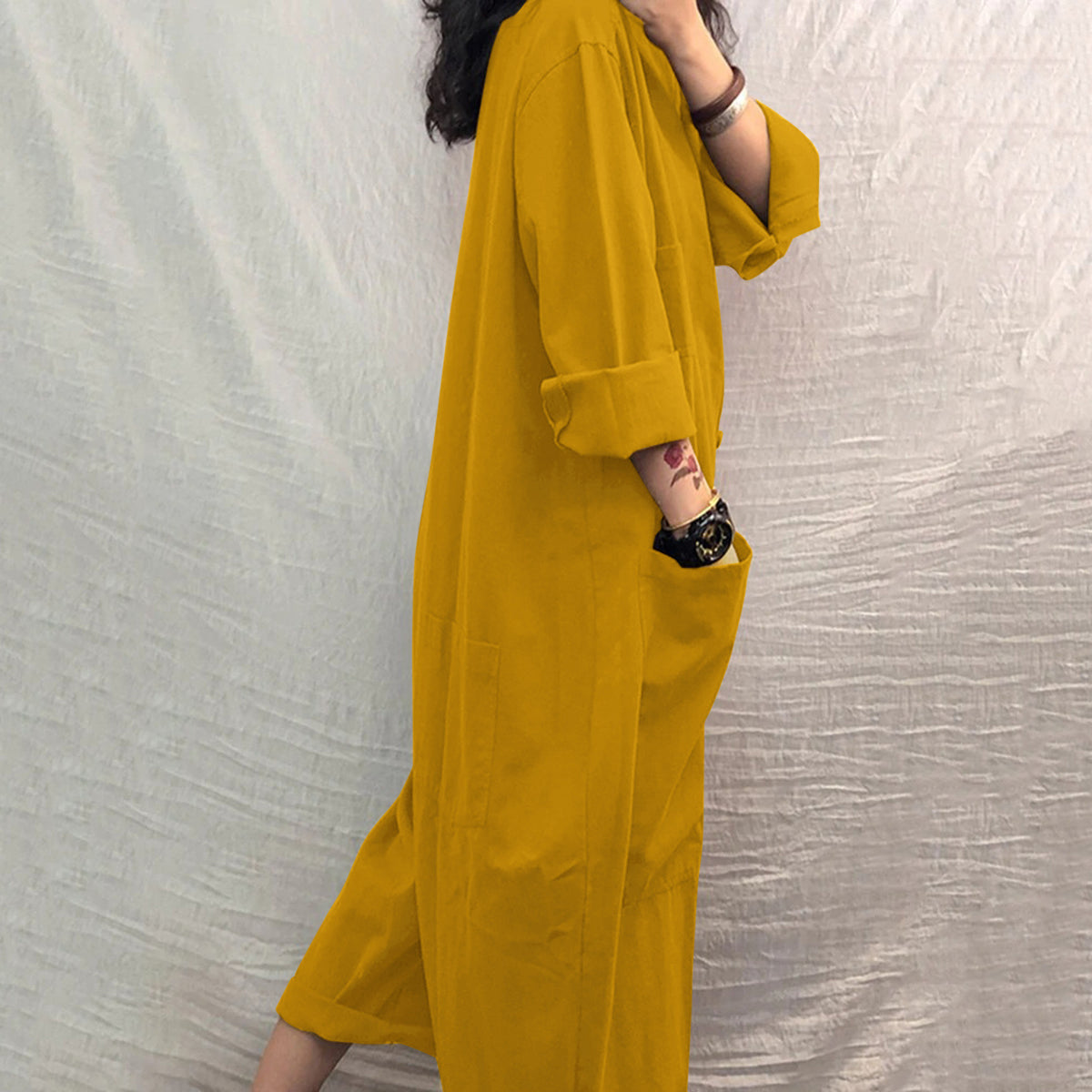 Plus Size Multi-Pocket Utility Jumpsuit for Women