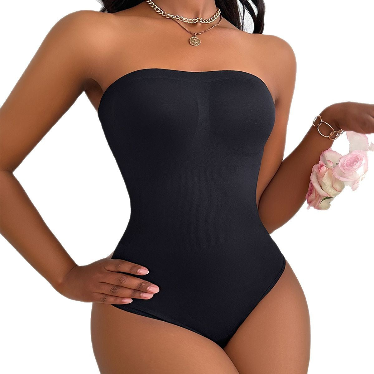 Womens Tummy-Control And Butt-Lifting One-Piece Shapewear