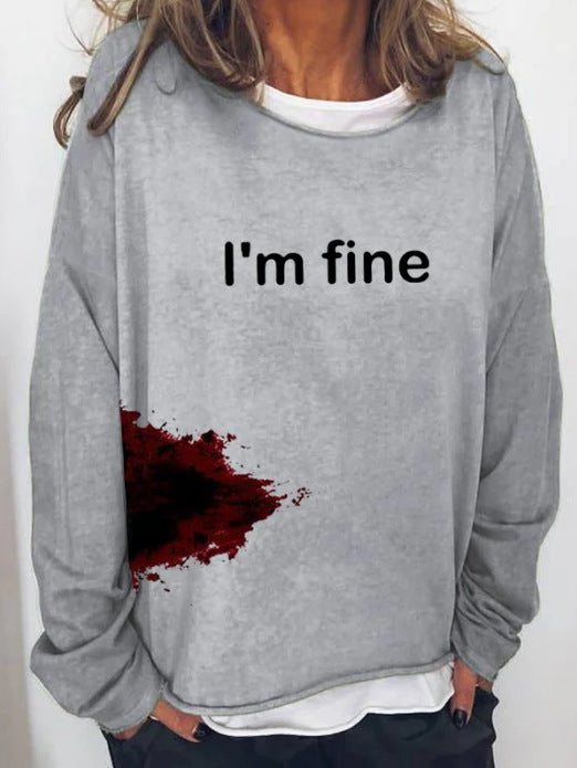 Halloween Women's Casual Long Sleeve Loose Hoodie