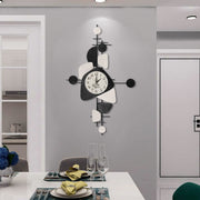 Large 37.8 Inch Wall Clock Modern Hanging Art Wall Clock Battery Operated Silent Non-Ticking for Bedroom Office Kitchen Home Decoration Metal Unique Wall Watch