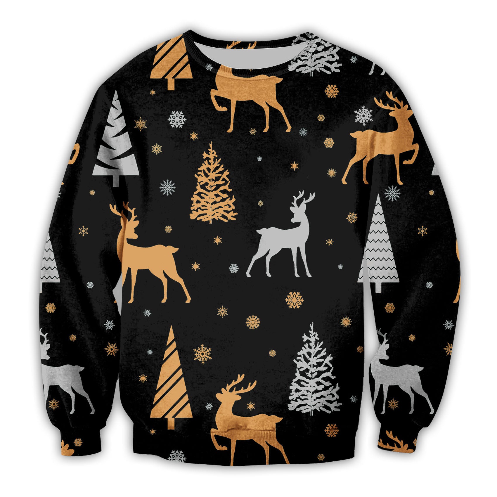 Festive 3D Christmas Hoodie for Women & Teens