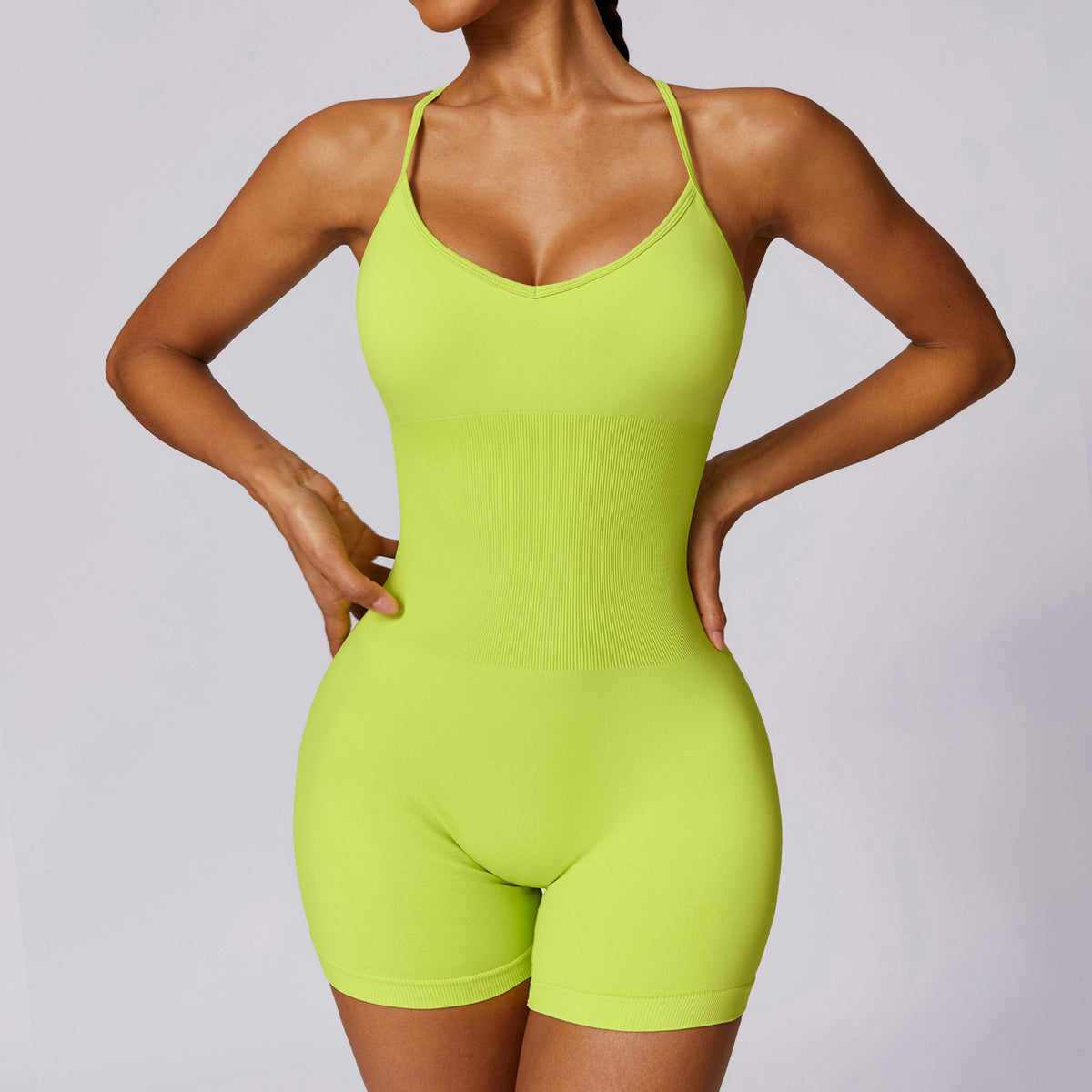 Seamless Hollow-Out Yoga Jumpsuit for Women