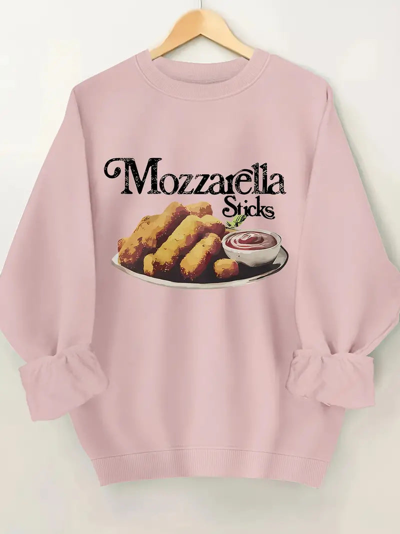 Women's Casual Printed Round Neck Pullover Sweater