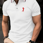 Men's Short Sleeve Printed Golf Shirt – Spring & Summer