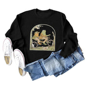 Cute Frog & Toad Casual Cotton Pullover Sweatshirt