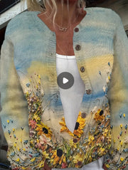 Digital Printed Cardigan Hoodie Jacket