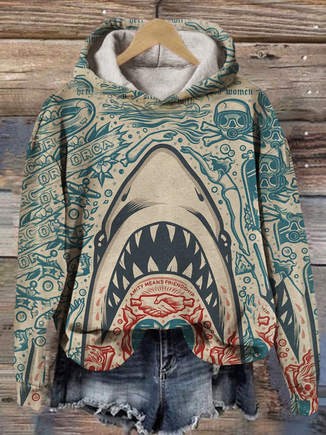Men's Heartbeat Graphic Pullover Hoodie