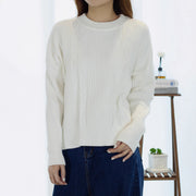 Long-sleeve Women's Top Simple Woolen
