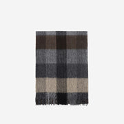Thick Plaid Wool Scarf for Winter