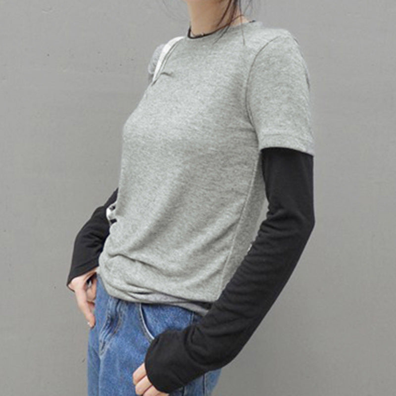 Women's Slim-Fit Breathable Round Neck Sports T-Shirt