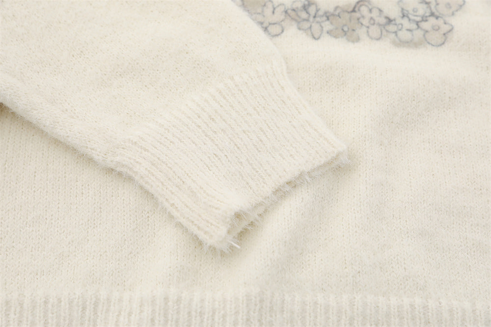 Chic Oversized Knit Sweater for Effortless Street Style