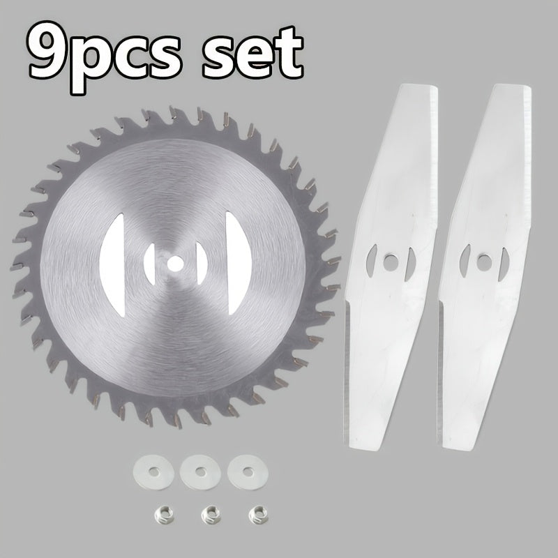 9-18 Piece Universal Lawn Mower Blade Set for Weed and Road Cleaning