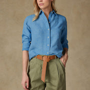 Women's Casual Solid Color Loose Long Sleeve Shirt