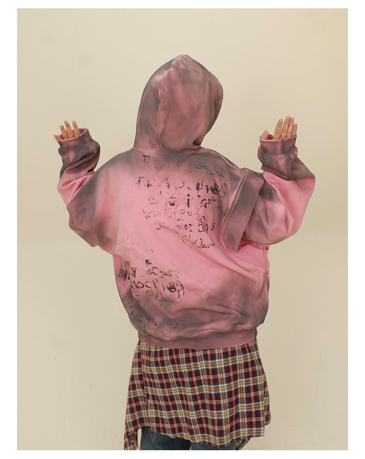 Women's Layered Hooded Chenille Sweater Loose Pullover