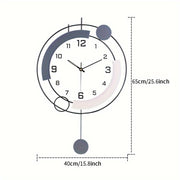 Modern Simple 16 Inch Wall Clock Living Room Wall Decoration Quartz Clock Home Personality Creative Clock Swing Wall Clock