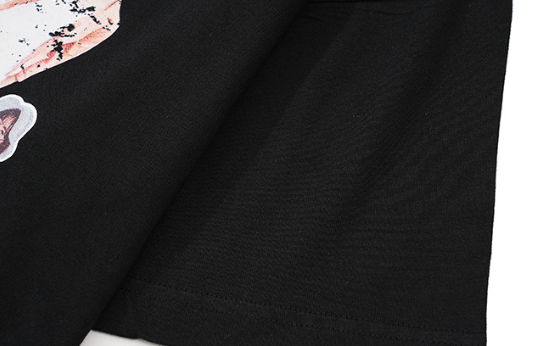 Graphic Short Sleeve Streetwear Hoodie for Men