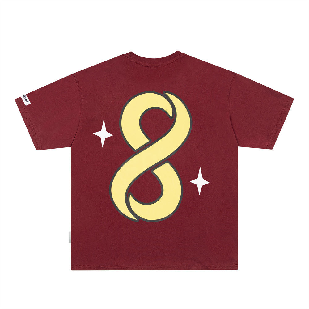 Men's Digital 8 Print Cotton Short-Sleeve Tee