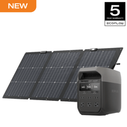 EcoFlow Rapid 20W USB-C Charger and Portable Power Station Delta 3 1024 (Machine and Charger/Solar Panel Separate shipment), Full Charge in 56 Min, 1024Wh LiFePO4 Battery, Durable