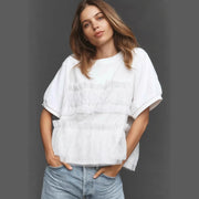 Color‑Block Polka Dot Short Sleeve Top – Trendy Streetwear for Women
