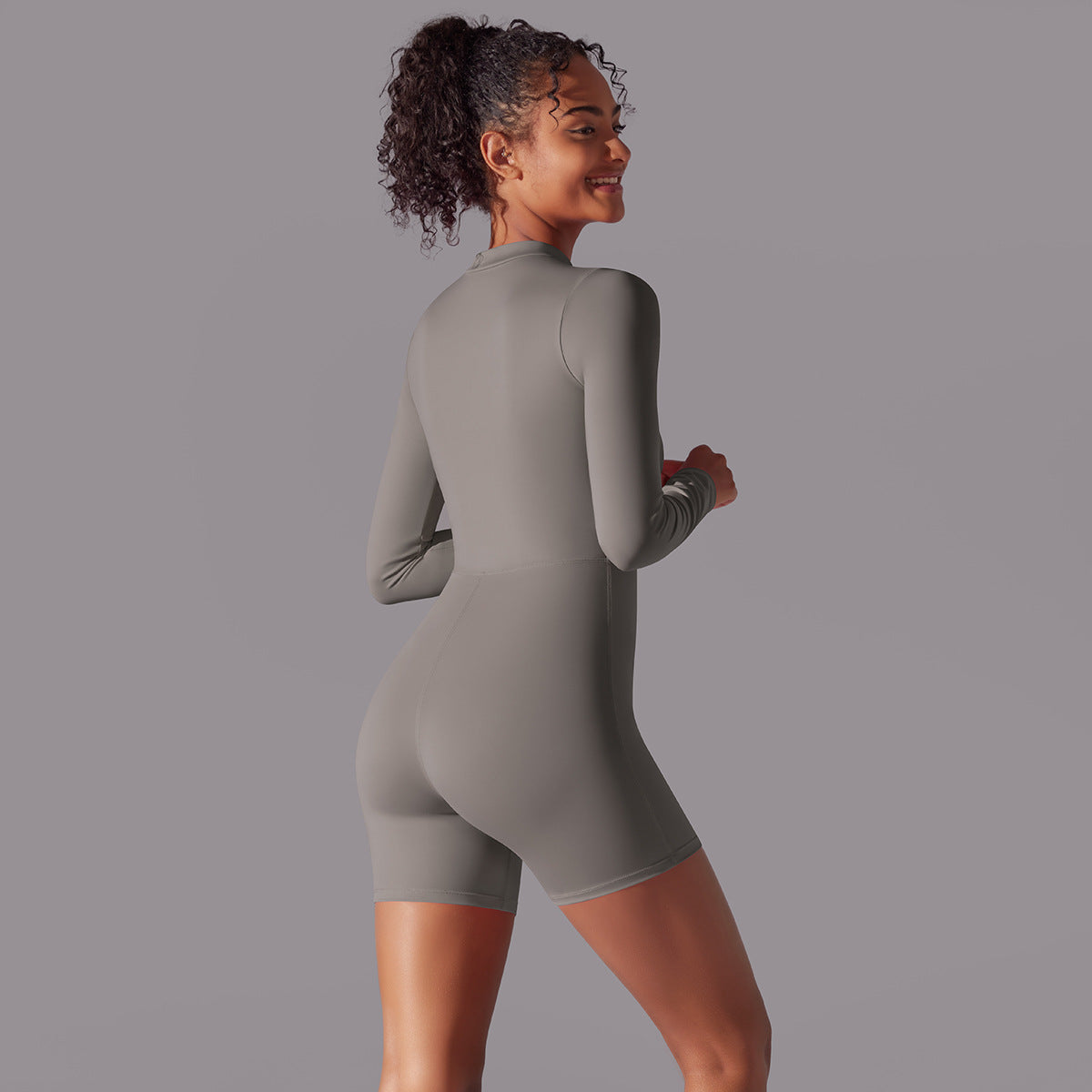 Long Sleeve Fitness Jumpsuit for Dance & Sports