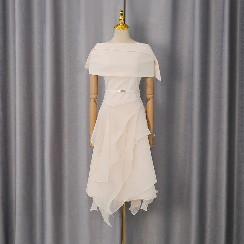 Summer New Arrival Fashionable Elegant Cape Long Dress Two-piece Set