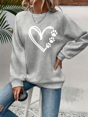 Cozy Round Neck Women's Sweatshirt for Daily Comfort