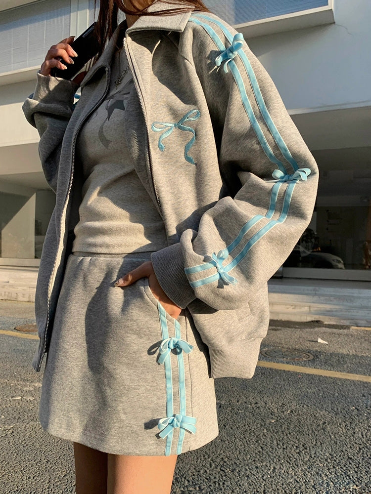 Plush Thickened Zip Hoodie with Warm Inner Lining