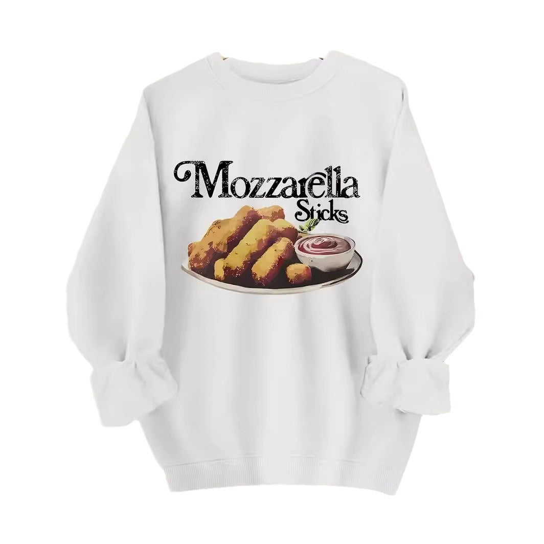 Women's Casual Printed Round Neck Pullover Sweater