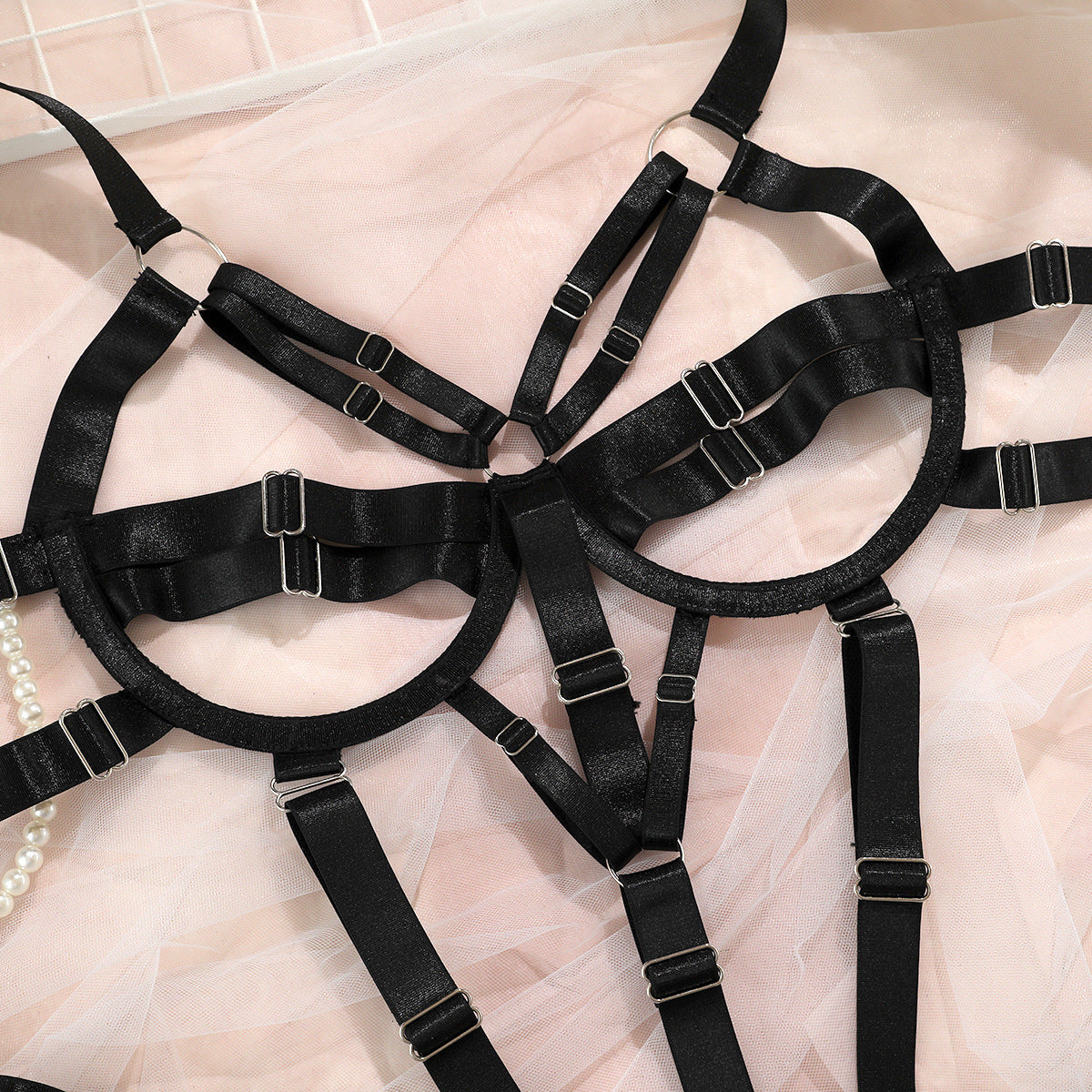 Minimalist Sexy Elastic Suspender Jumpsuit Lingerie
