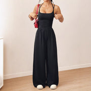 Comfy Casual Travel Vacation Pocket Jumpsuit
