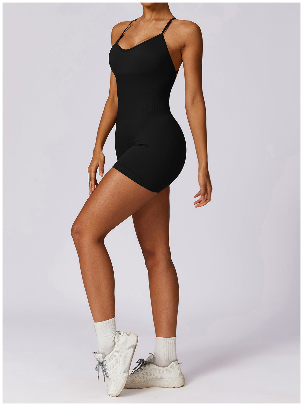 Seamless Hollow-Out Yoga Jumpsuit for Women