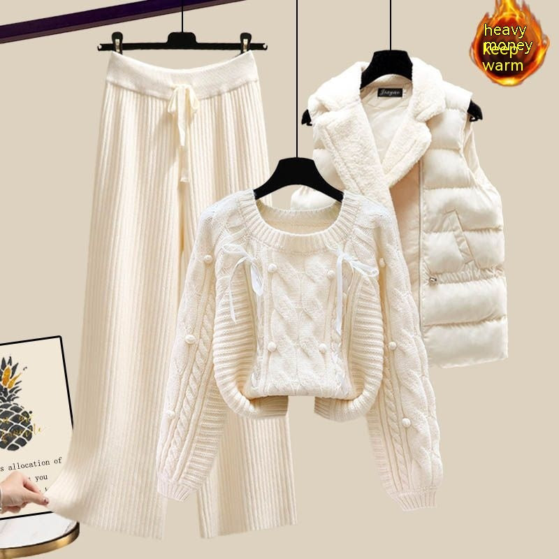 Women's Three-piece Suit Jumpsuit Set