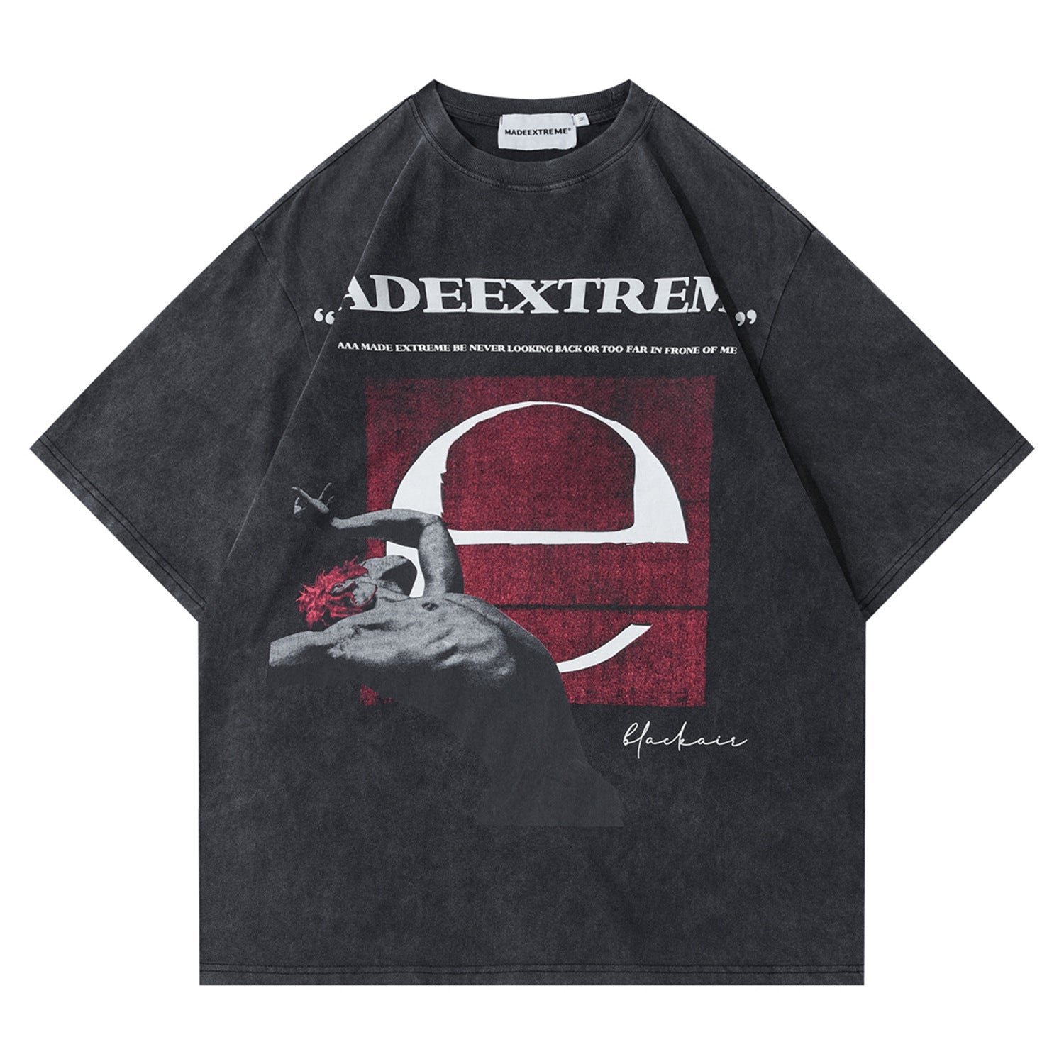 Men's Vintage Washed Loose Casual Short Sleeve Tee