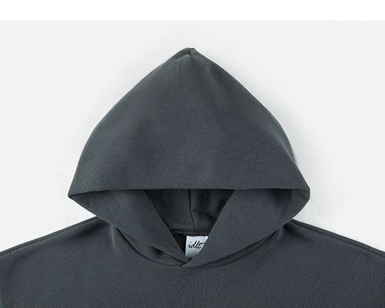 Unisex Fleece-Lined Drop Shoulder Casual Pullover Sweater