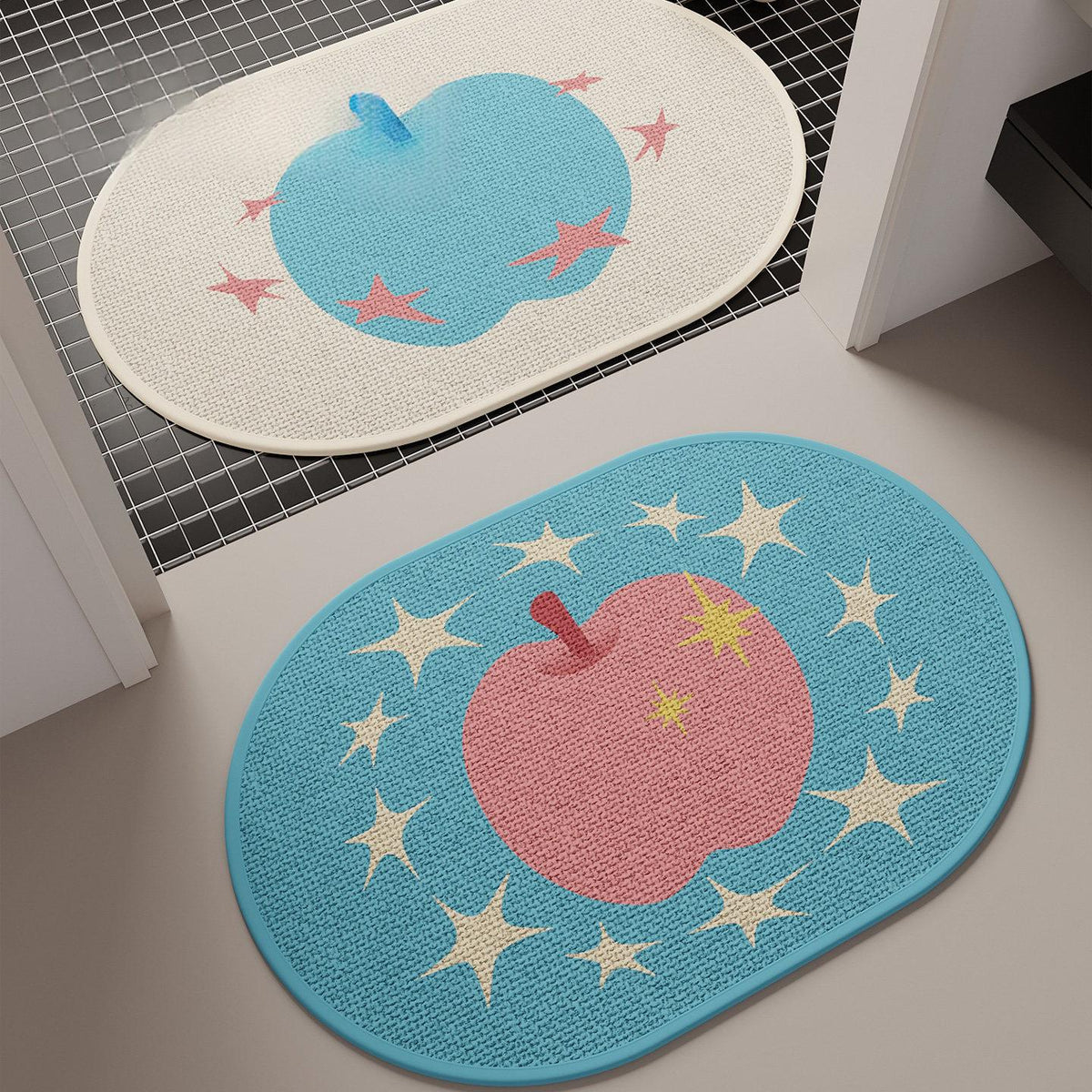 Simple Non-slip Water-absorbent Floor Mat - Soft Quick Dry Bath Rug for Bathroom Kitchen Entrance Doorway Home Decor