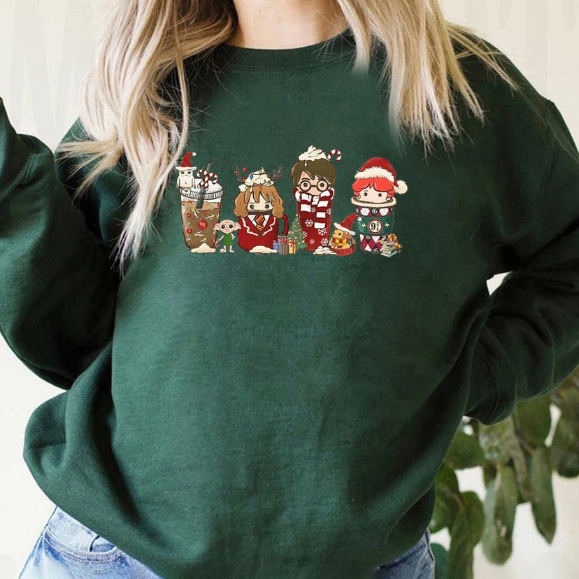 Women's Magic Wizard Christmas Sweatshirt Holiday Pullover