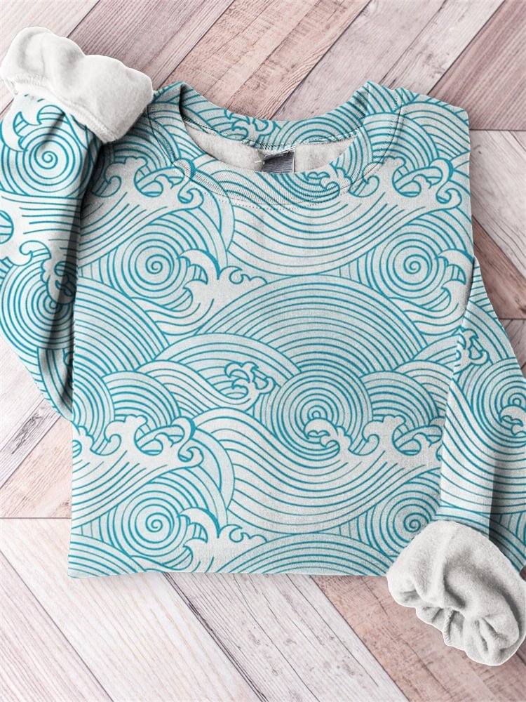 Festive Digital Print Women's Christmas Sweater