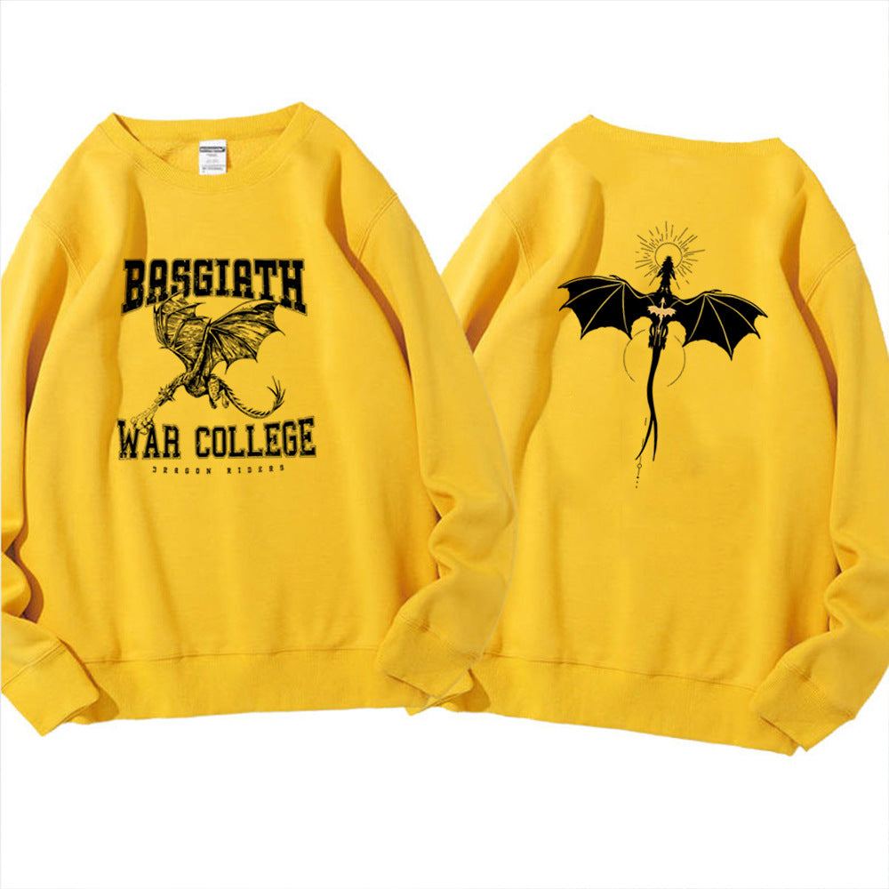 Vintage Fourth Wing Dragon Rider 2-Side Print Sweatshirt