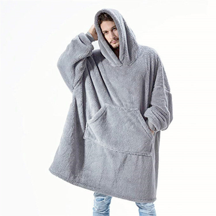Cozy Oversized Winter Hoodie with Pocket for Women