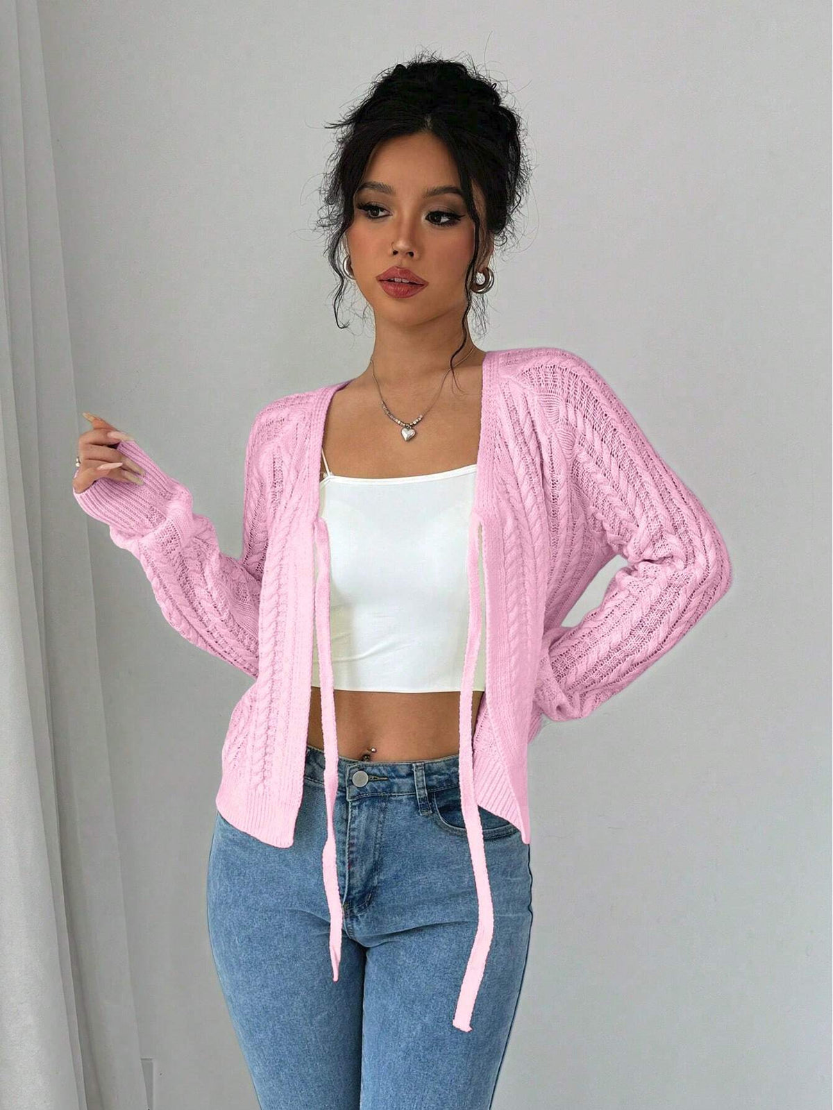 Long Sleeved Knitted Sweater for Women