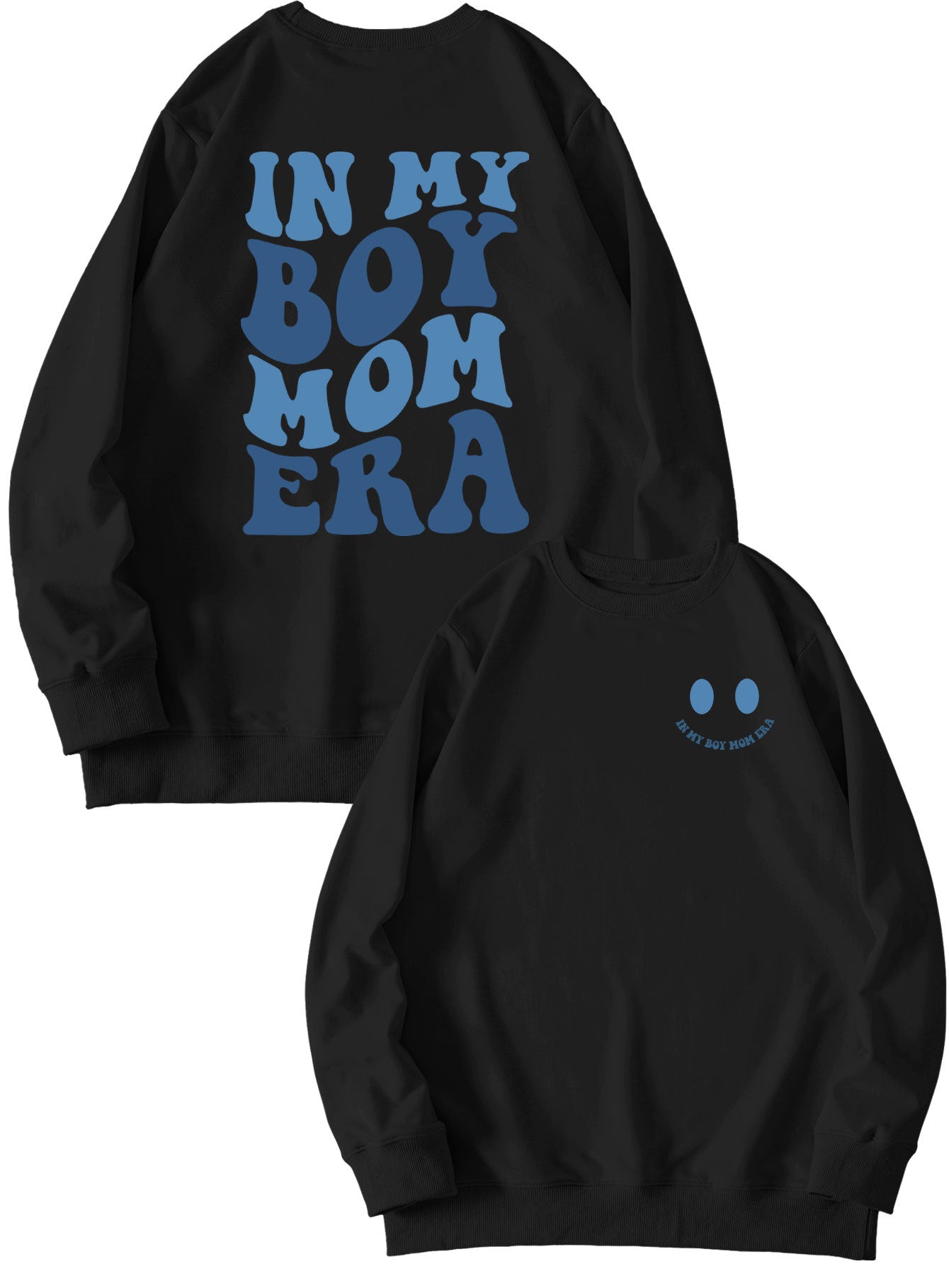 Cozy Double-Sided Printed Long-Sleeve Pullover Sweatshirt
