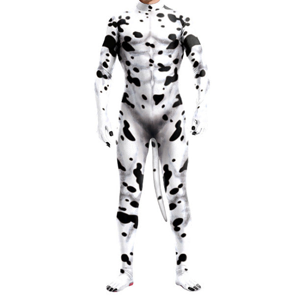 3D Printed Animal Couple Performance One-piece Tights