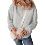 Women's Minimalist Solid Pullover Casual Sweater