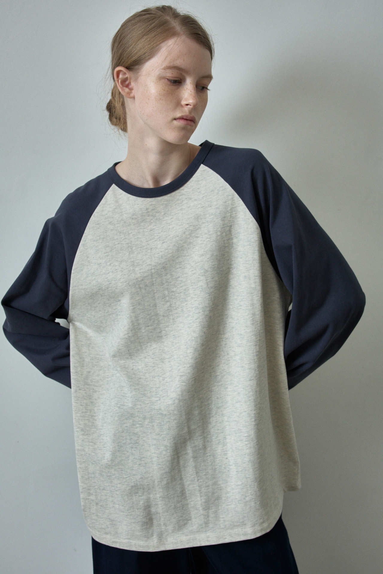 Color Block Raglan Long Sleeve Casual Pullover Sweatshirt