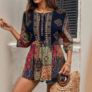 Seaside Vacation Women's Printed Top