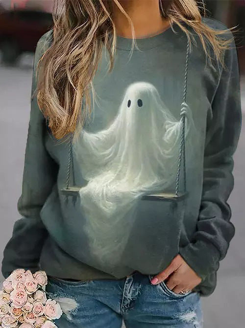 Korean Style Oversized Letter Loose Pullover Sweater
