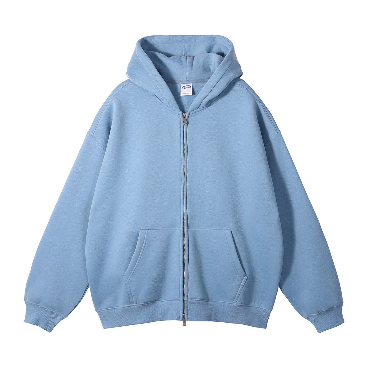 Men's Fleece-Lined Thickened Loose Streetwear Hoodie