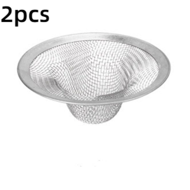 Stainless Steel Kitchen Sink and Bathroom Drain Hair Catchers (2-Pack)